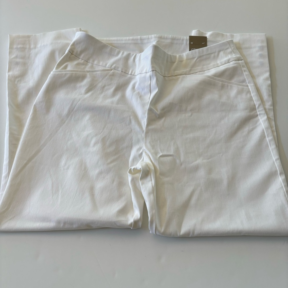 CHICO’s White Perfect Stretch Jodie Slim Ankle  Pants Size 2 (US SIZE 12)